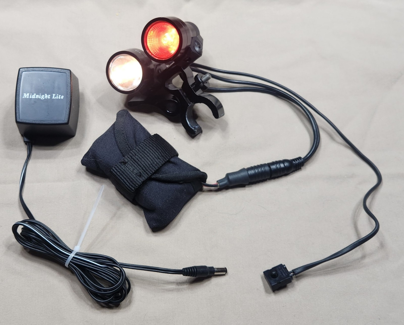 Midnight Lite, Dual Beam, Scope Mounted, Rechargeable Night Hunting Light System