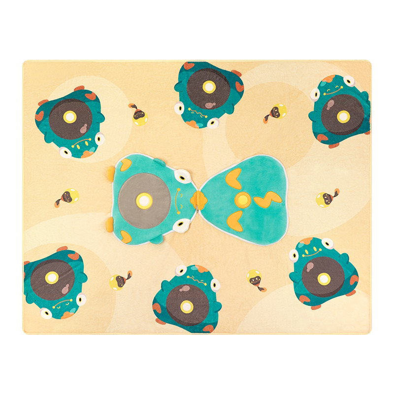 PC Center Pardia Nap Time Series Bellibolt Plush Throw Blanket Dual-Purpose Gift