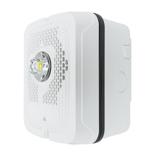 System Sensor SPSWKLED-P Outdoor LED Speaker Strobe Wall, Plain, White
