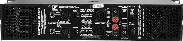 Yorkville PX1700 Power Amplifier