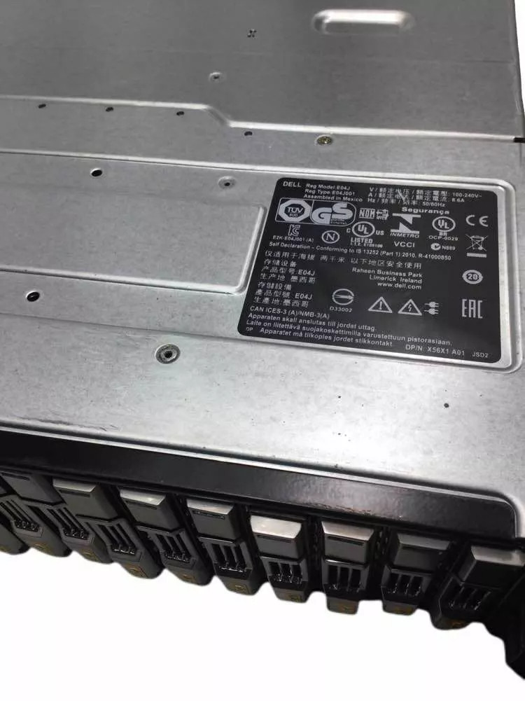 Dell 2U PS6100X 24 Bay 2.5" SAN Storage Array w/ 2x Type11 CM11 iSCSI 24x Caddy