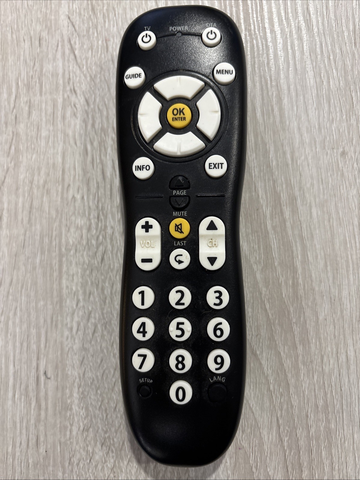 Suddenlink Universal Remote Control Pulse RF Remote URC 2068BC1 R No Battery