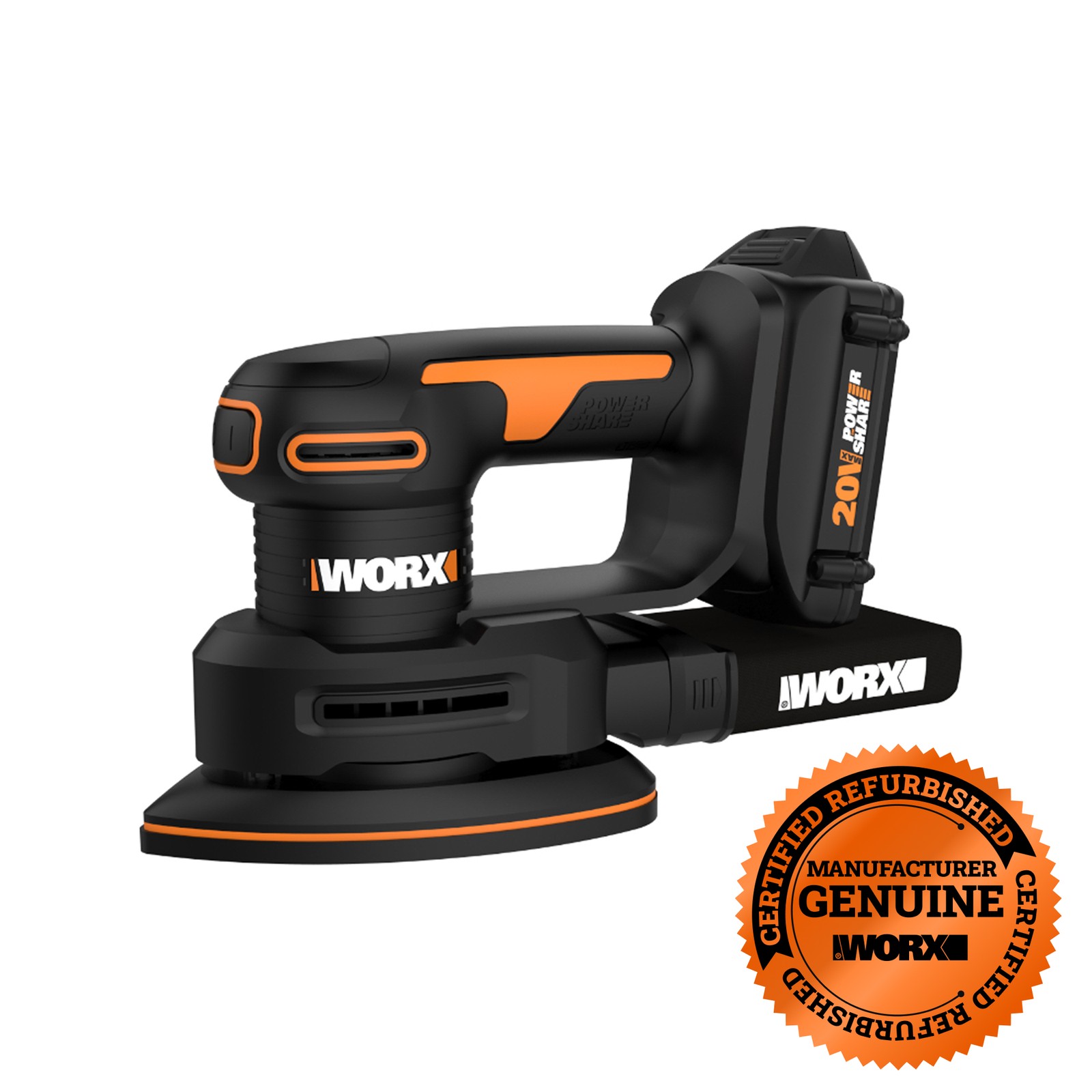 Worx 20V Powershare Detail Sander - OB (WX822L-AN)