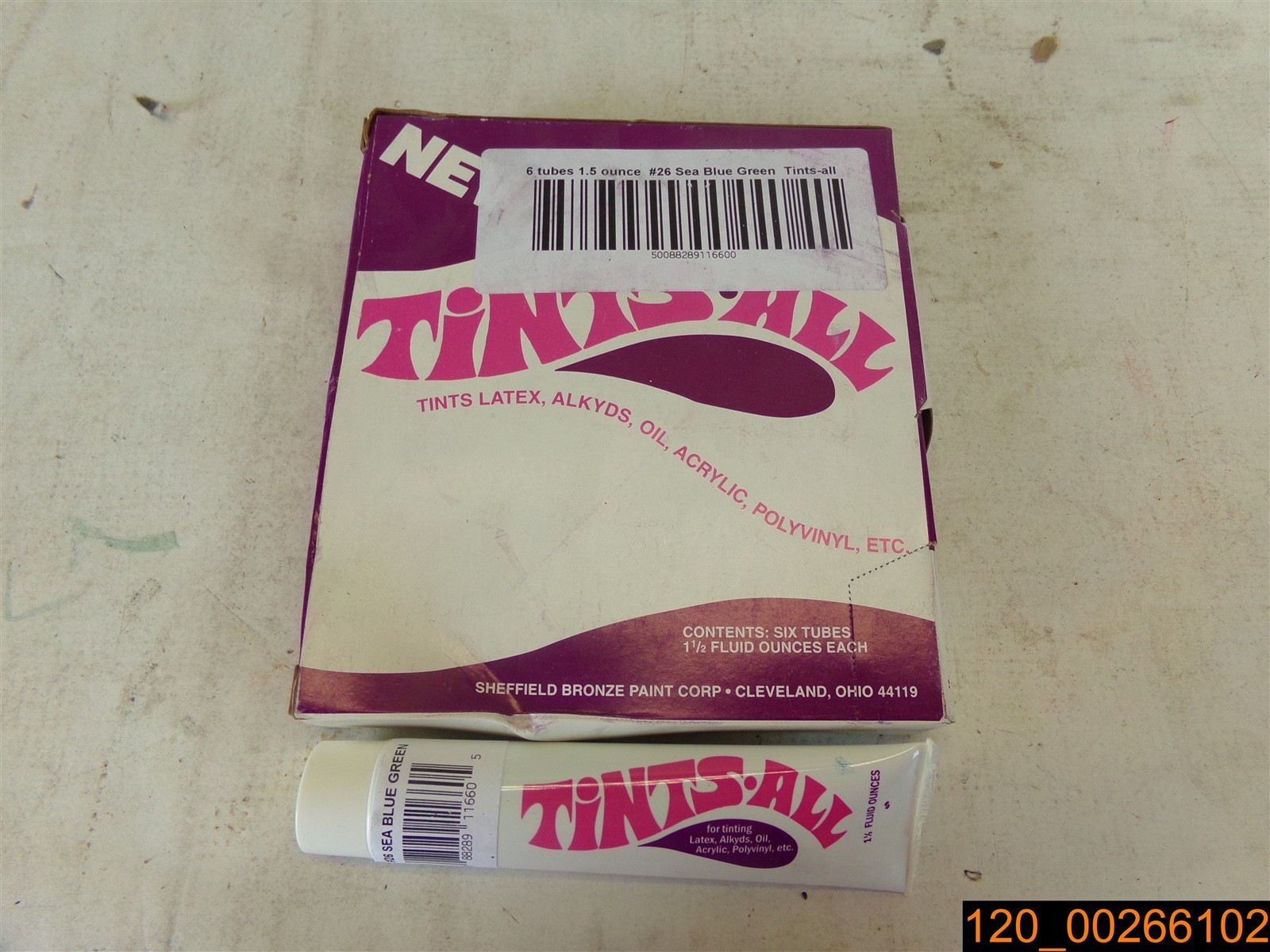 Pack of 6: Tints-All Colorant #26 Sea Blue Green, 1.5oz tubes 50088289116600
