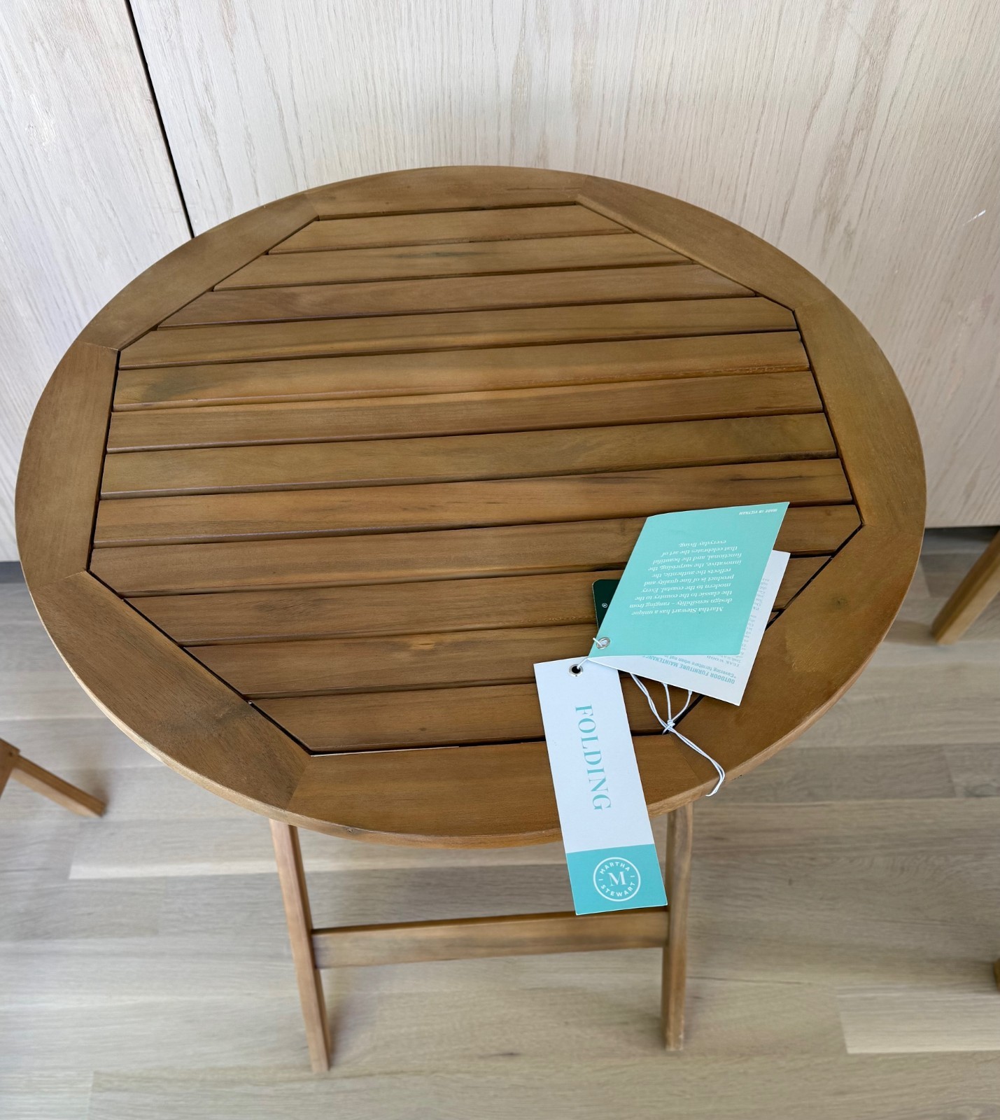 24" Patio Bistro Table Round Outdoor Coffee Table Small Table