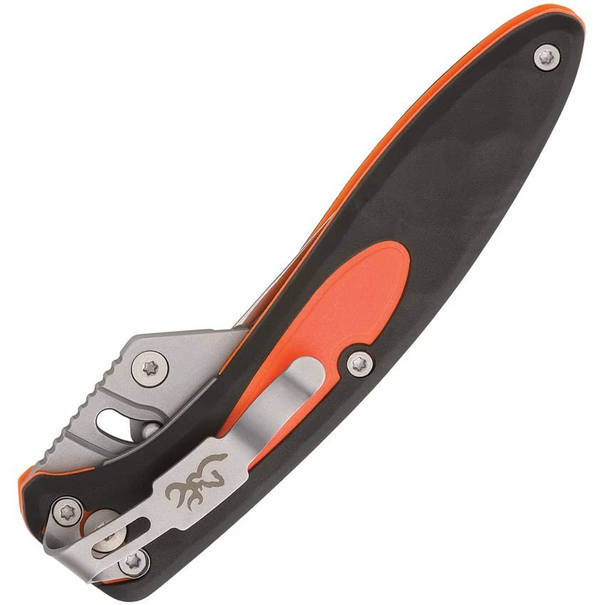 Browning Primal Scalpel 4" Replaceable Blade Black Rubber Folding Knife 3220431