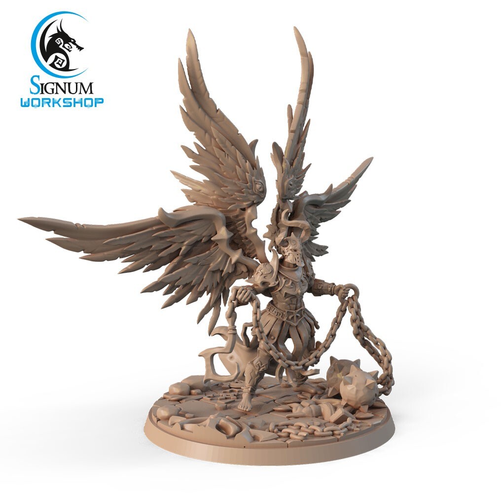 Celestial Knight 3, Signum Workshop,  Monstrous Angel Miniature DND