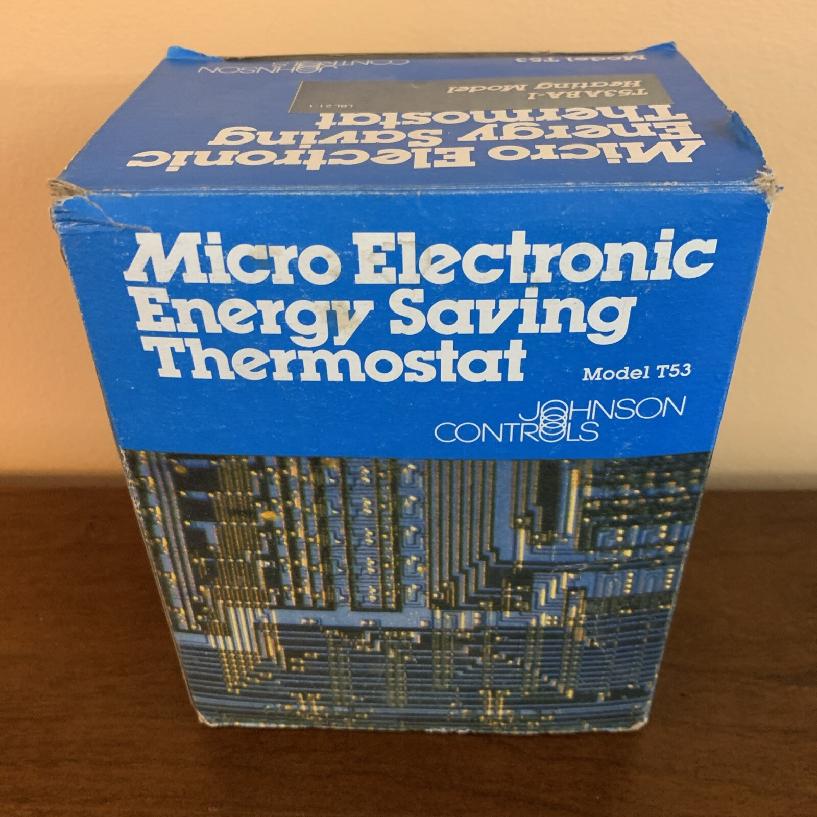 New Vintage Johnson Controls Micro Electronic Energy Saving Thermostat Model T53