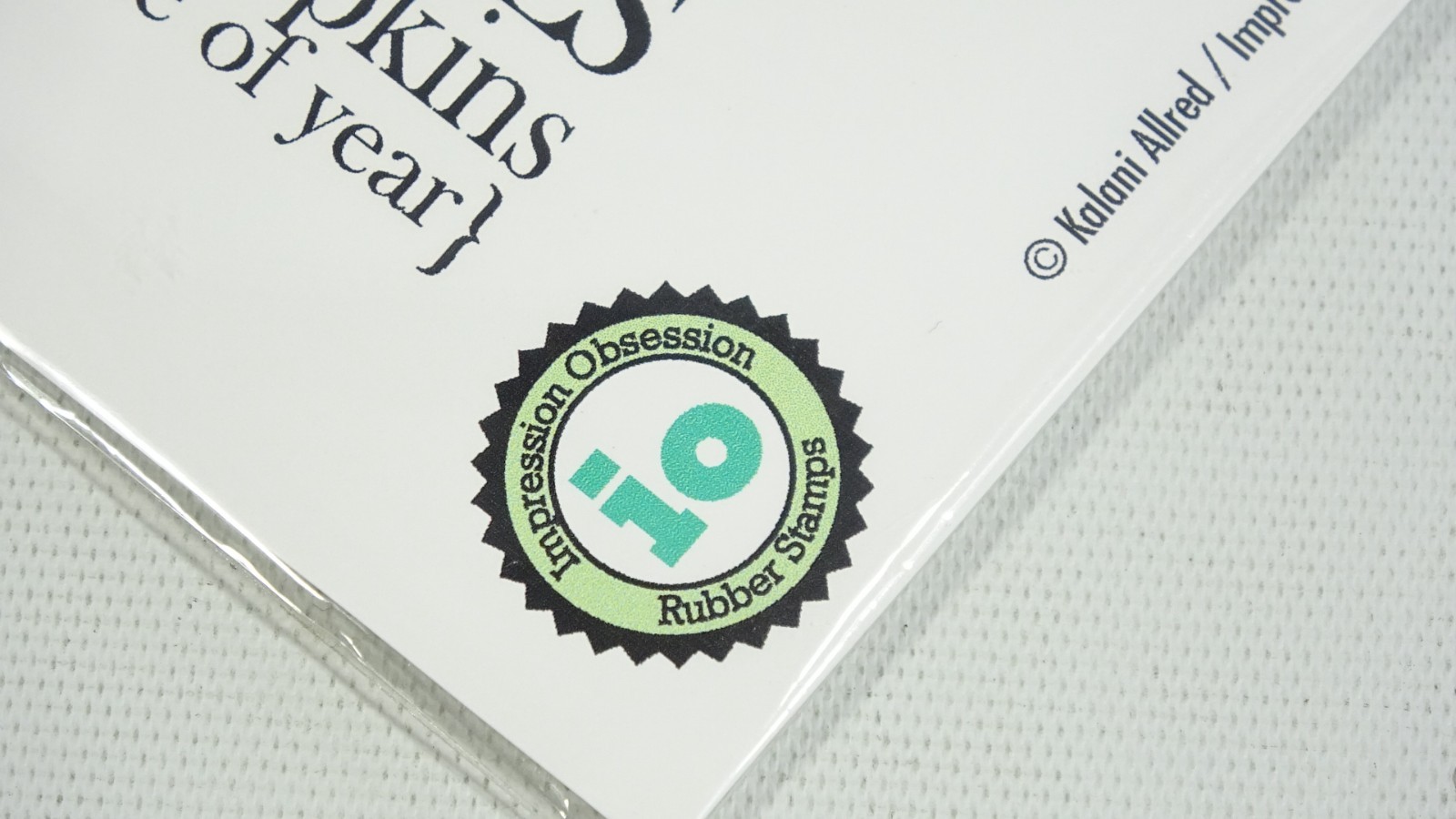 Impression Obsession Fall Word Cling Rubber Stamp F14019