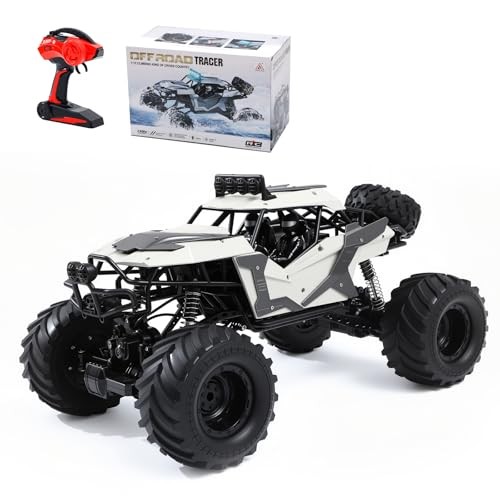 1:8 Large Amphibious RC Car – 4WD Waterproof Monster Truck Drives on Water &