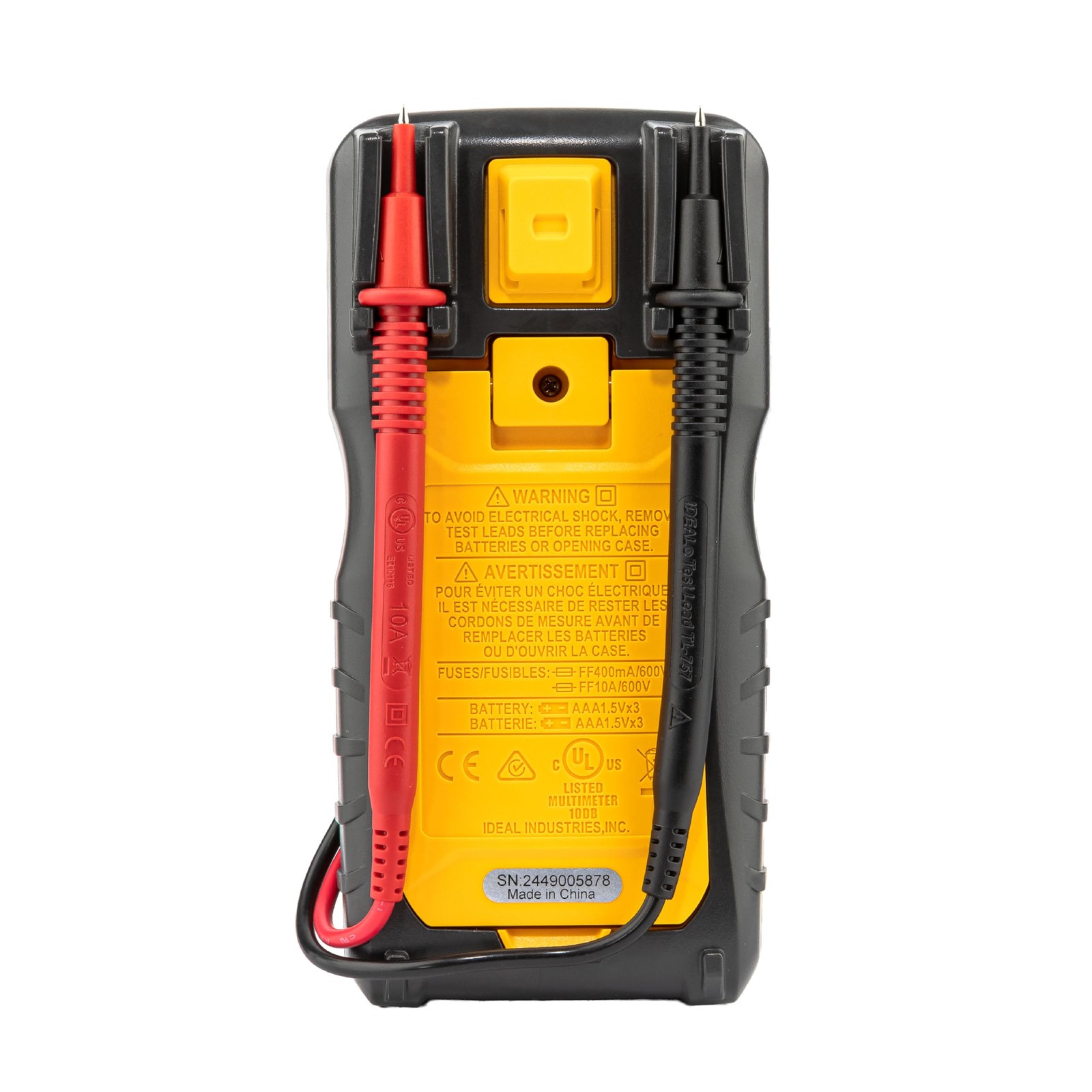 Ideal Electrical 61-337 Auto Range Digital Multimeter with NCVT and Red