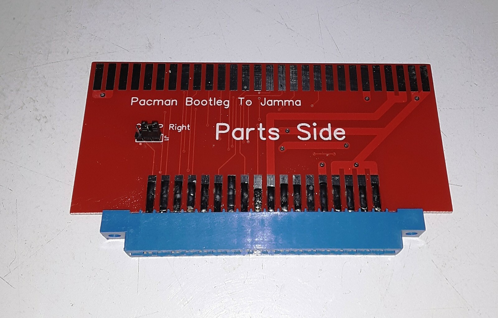Pac-man, Ms. Pac-man, Puckman Pac 3 BOOTLEG to JAMMA adapter