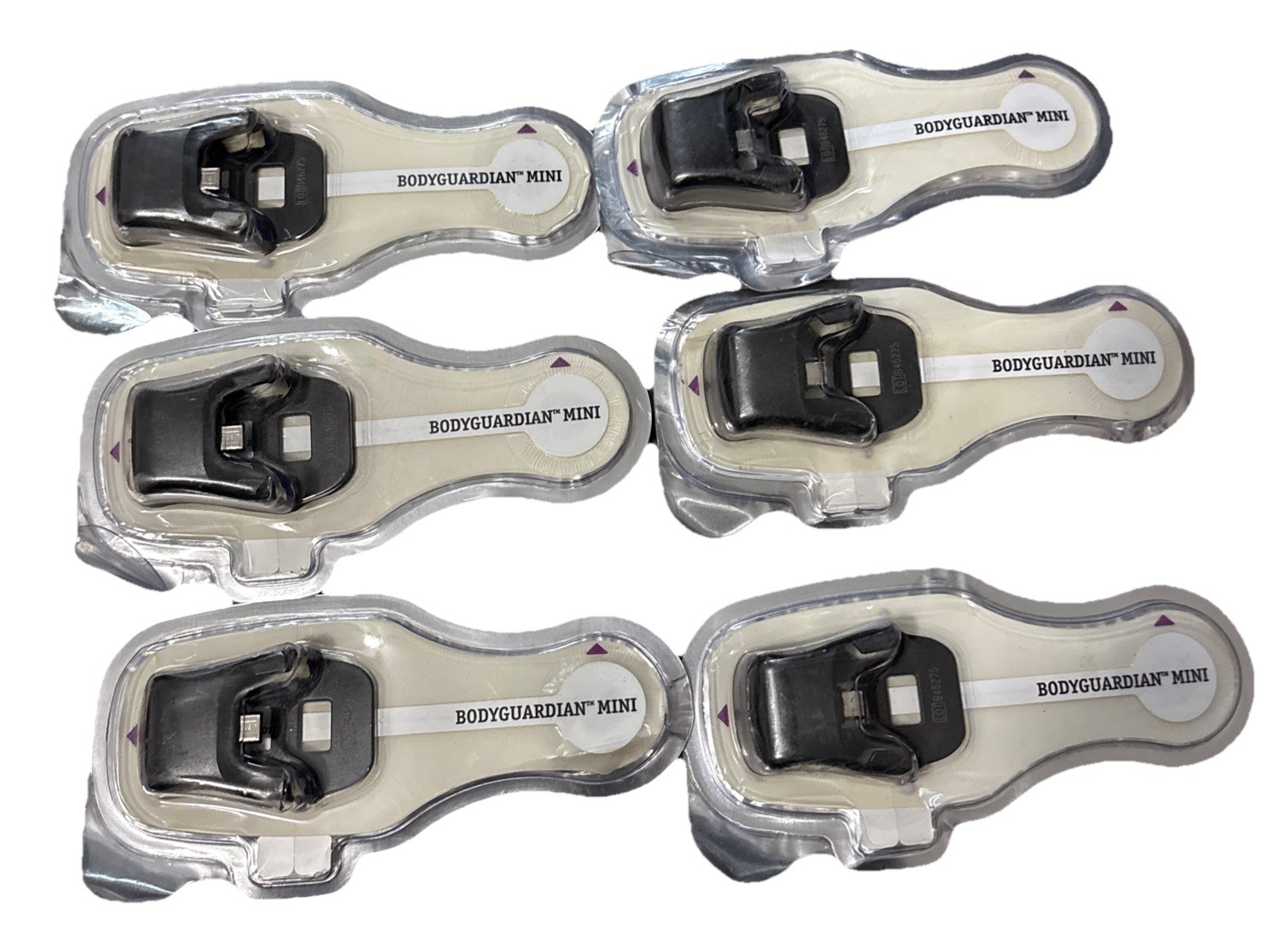 Lot Of 6 BodyGuardian MINI Cardiac Heart Monitor Patches Strip (Exp 2027-06-06)