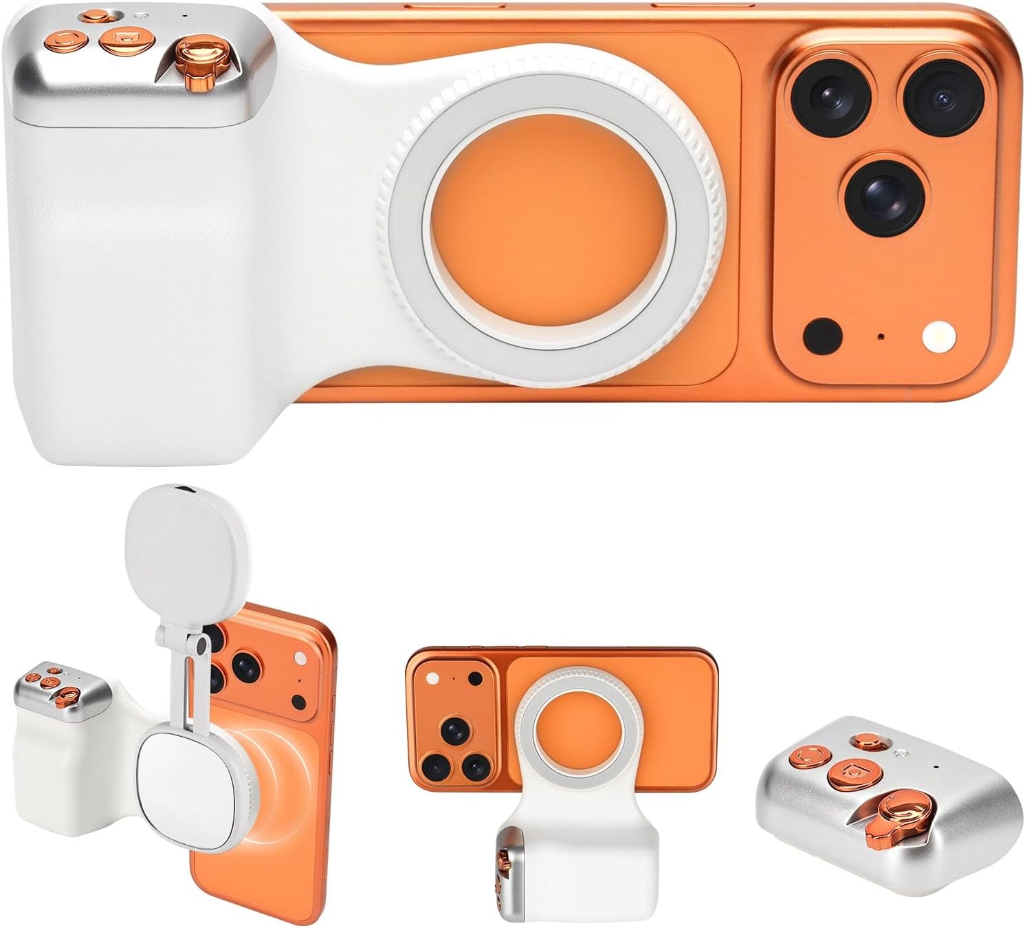 Magnetic Phone Camera Grip, Smartphone Shooting Holder Selfie Handle Snap with