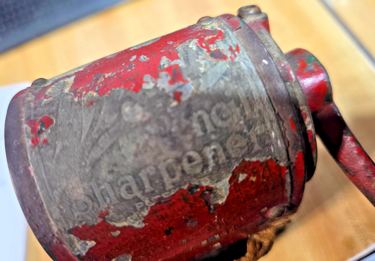 Antique 1920s "Wizard" Pencil Sharpener, Automatic Pencil Sharpening Co, Chicago