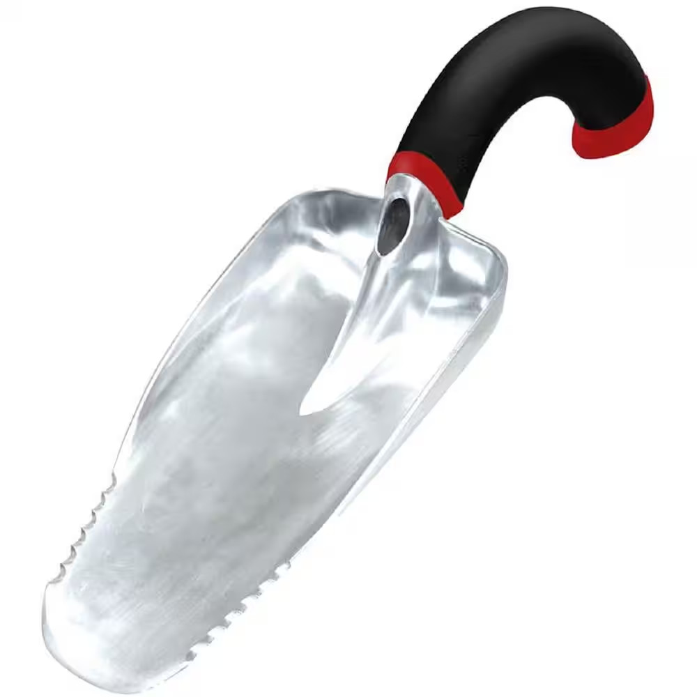 6 In. Polypropylene Handle Natural Radius Grip Aluminum Ergonomic Garden Hand Sc