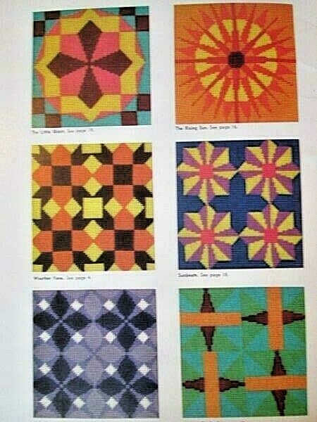 Patchwork Quilt Designs For Needlepoint Book-41 Designs-Frank Fontana, Dover