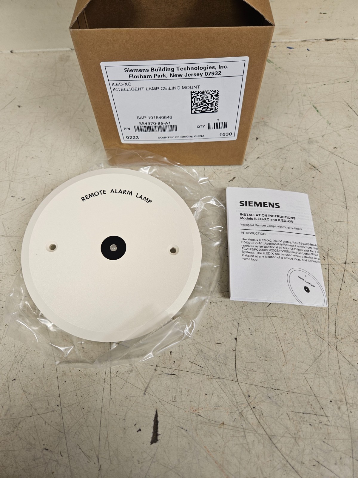 Siemens Intelligent Remote Lamp P/N: ILED-XC
