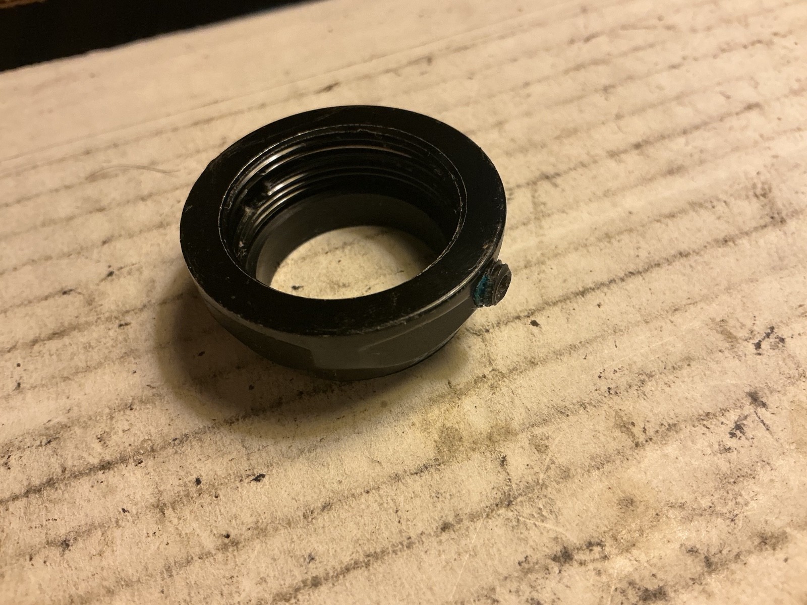 DELTA headset locking top-nut Blk 1" threaded 22.2mm