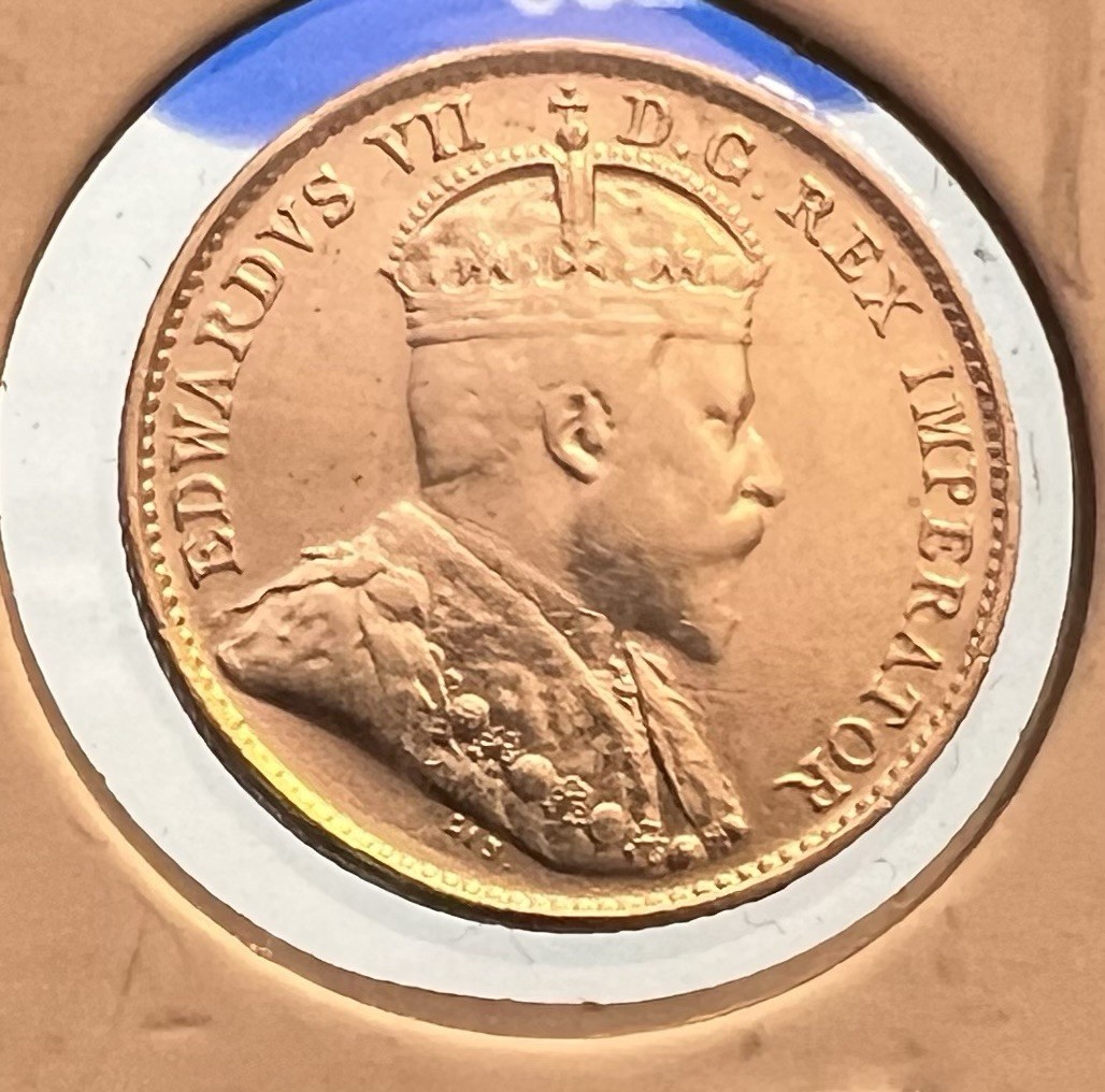 Canada 1907 Silver 5 Cents High Grade