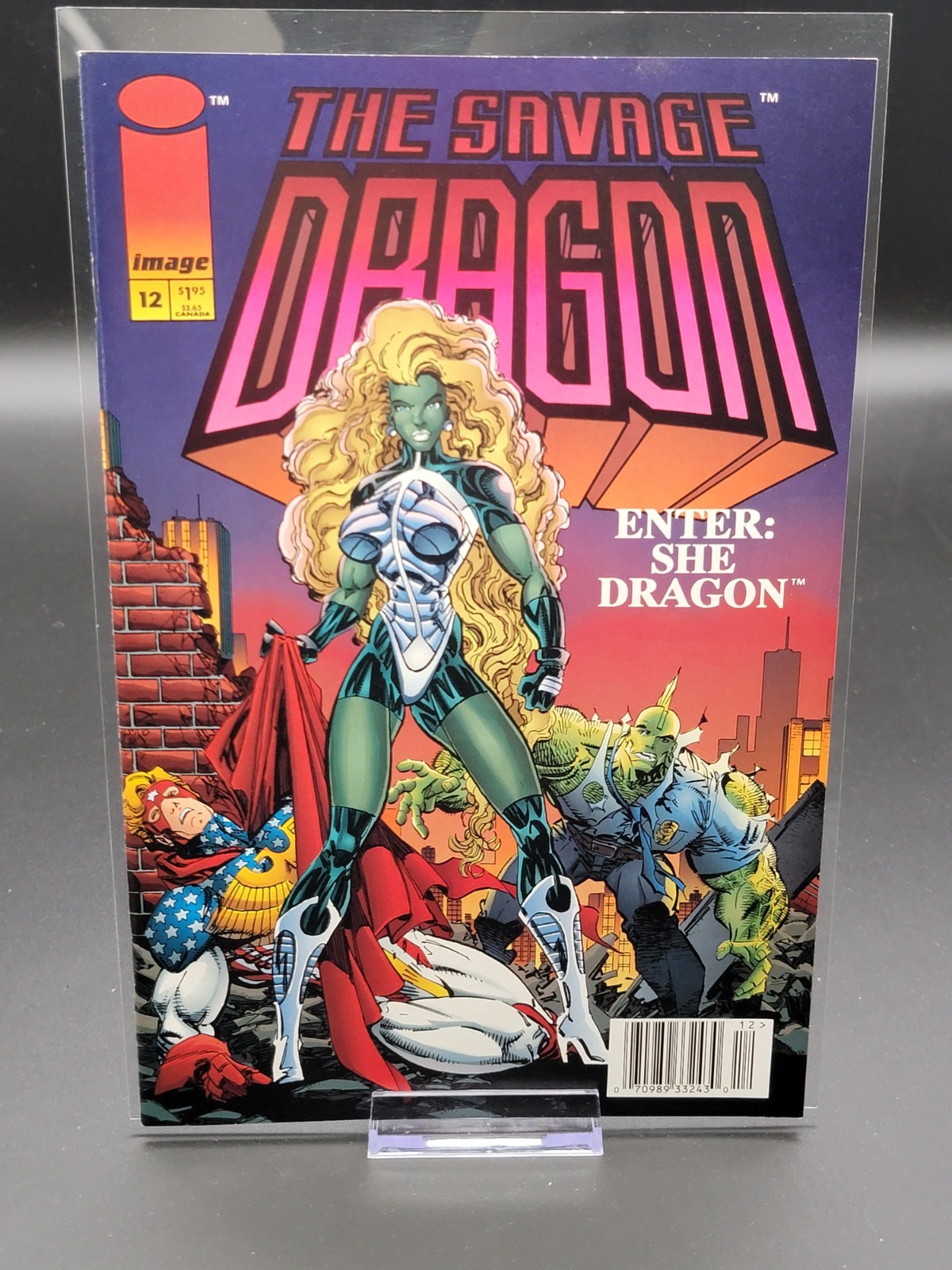 Savage Dragon #12 Newsstand • Image • 1st full appearance She-Dragon