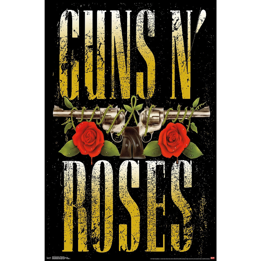 Trends International Guns N' Roses  Stacked Logo Poster Standard Roll