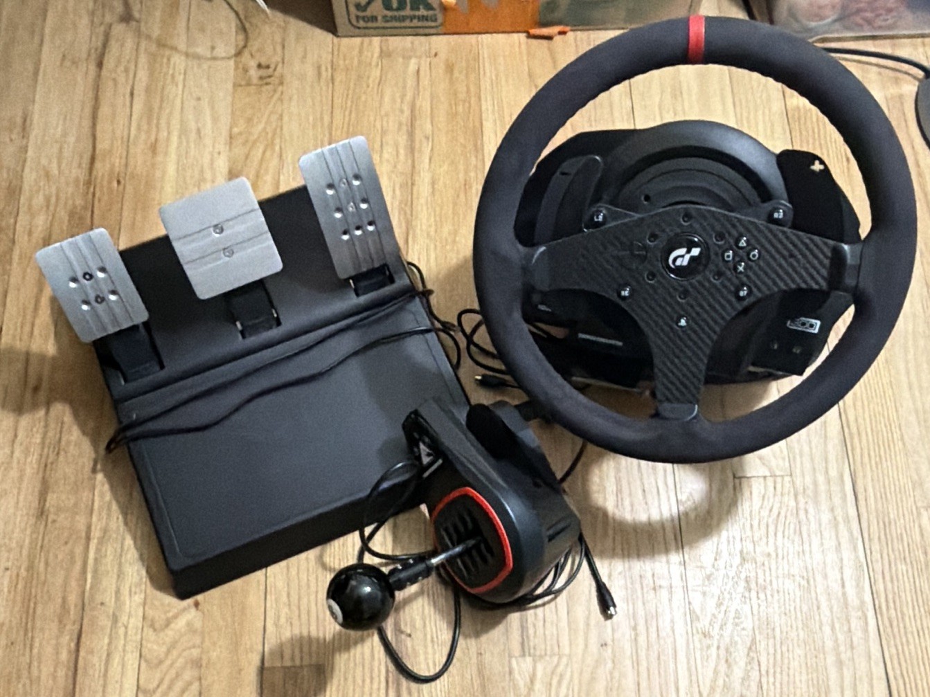 Thrustmaster RSGT PS4/PS5/PC Wheel, Pedals, Shifter & Cables Wired Bundle