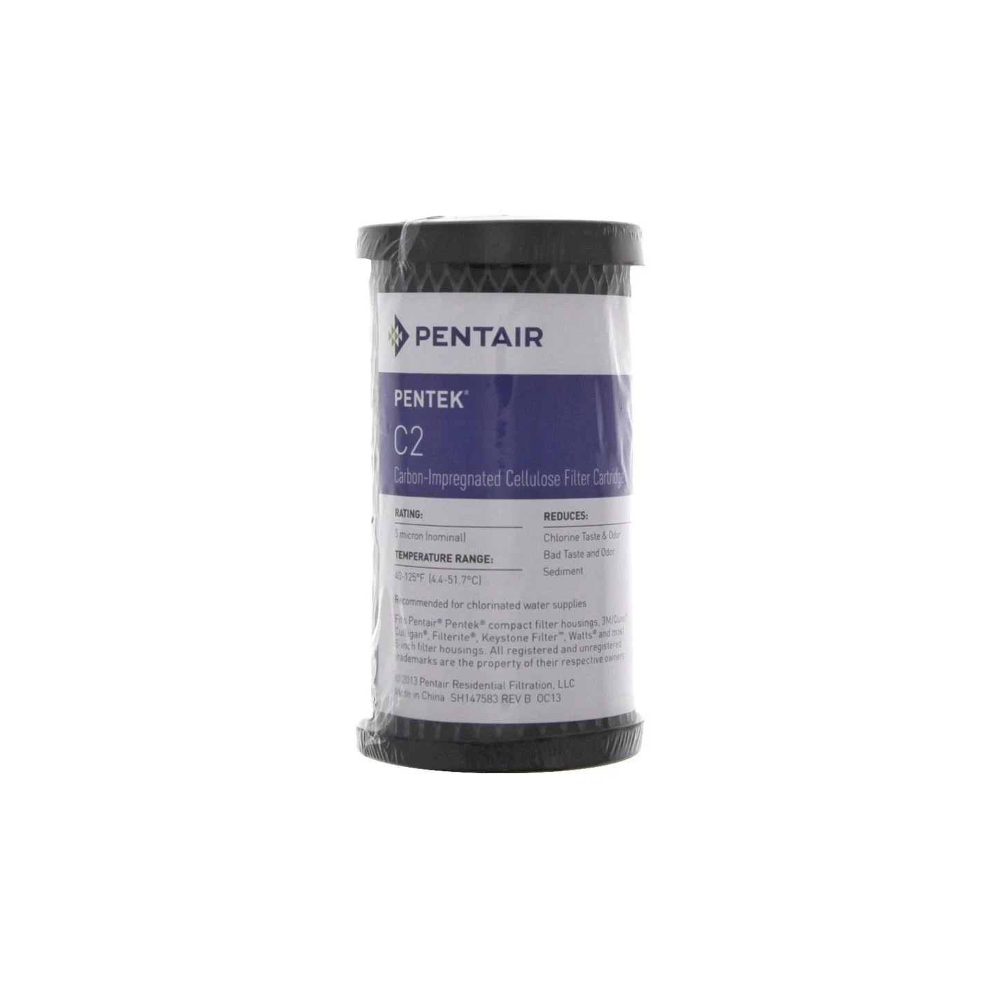 Pentek C2 5 Micron Compact 5 Inch Undersink Carbon Impregnated Water Filter