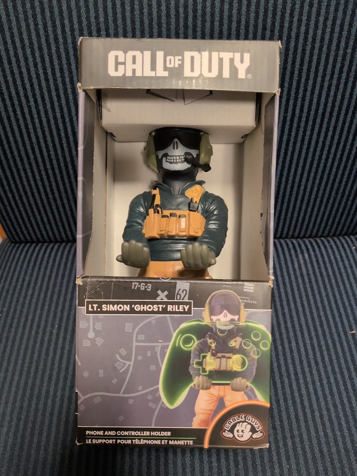 Call of Duty Lt. Simon Ghost Riley Cable Guys Phone Controller Holder Figure NEW