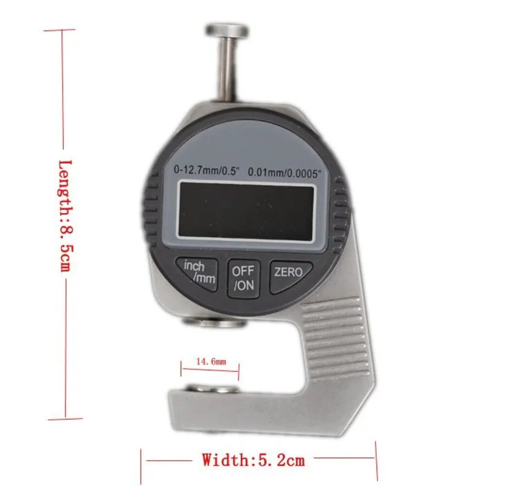 3.35“ Portable Electronic Dial Indicator Thickness Digital Thickness Gauge Meter