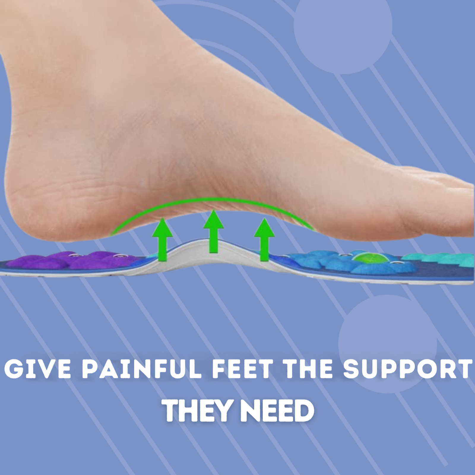 AKUSOLI® | Magnetic Acupressure Massage Shoe Insoles for Pain, Plantar Fasciitis