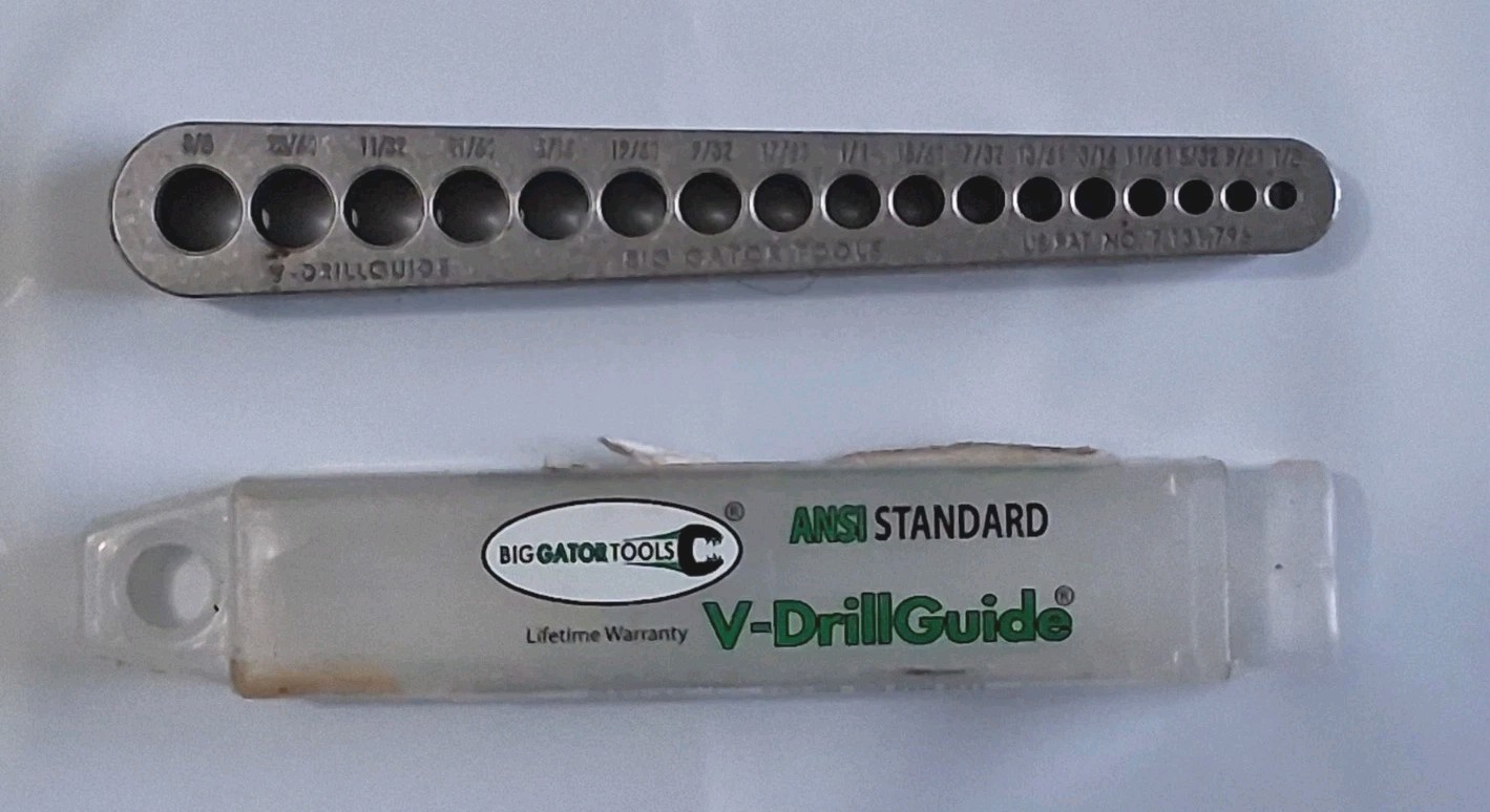Big Gator Tools V-DrillGuide Standard Size Portable Drilling Guide
