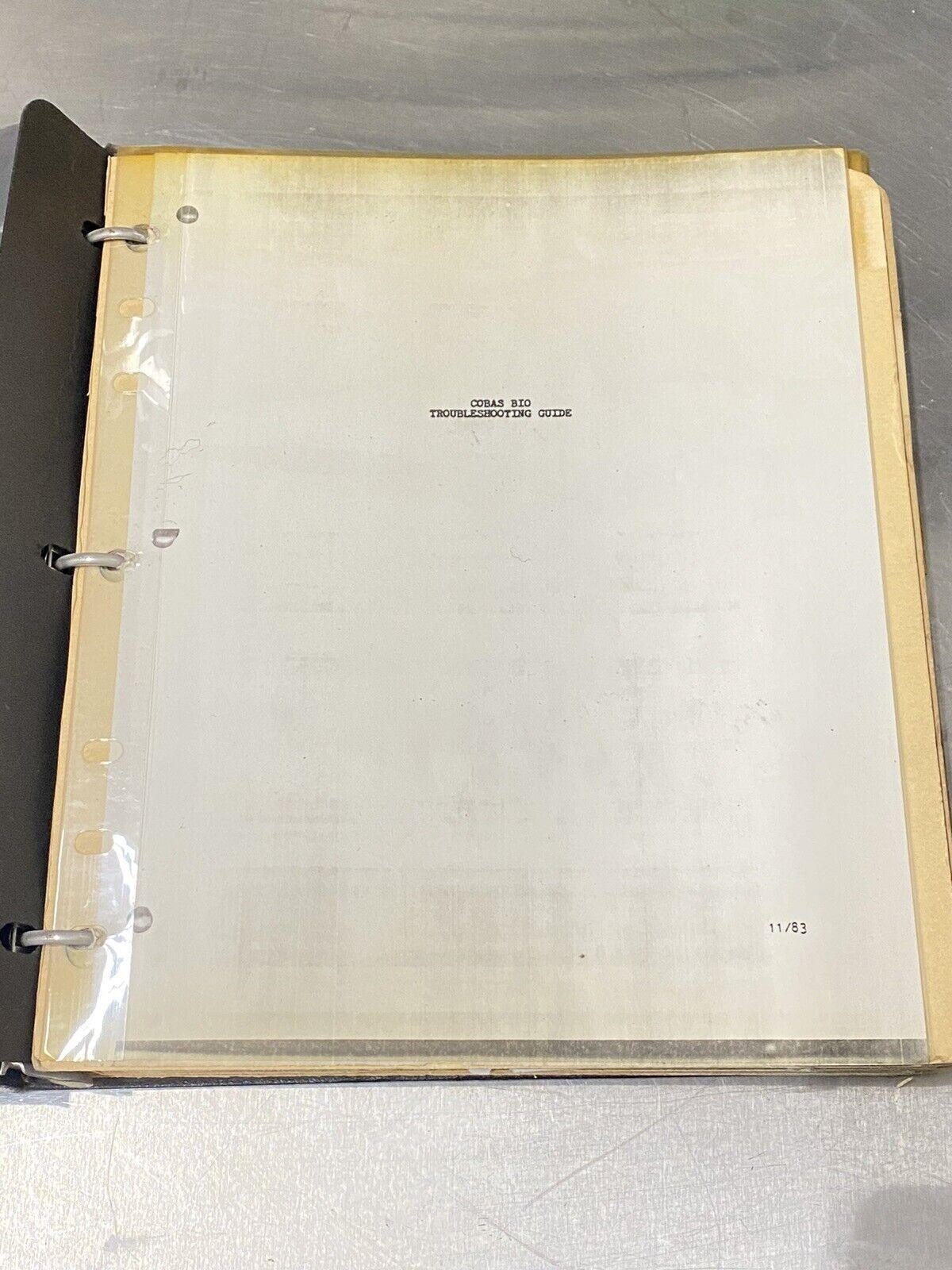 Roche Cobas-bio Troubleshooting Guide - Users Guide / Instruction Manual