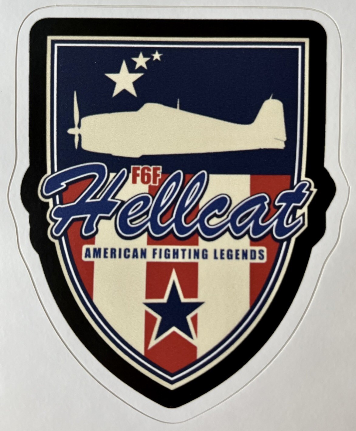 Vintage-style US Navy WWII Grumman F6F Hellcat Decal DEC-0200