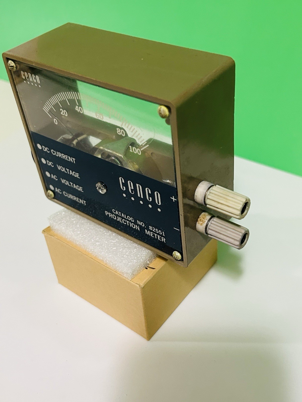 Cenco Projection Analog Panel Meter 82551 AC/DC Current & Voltage