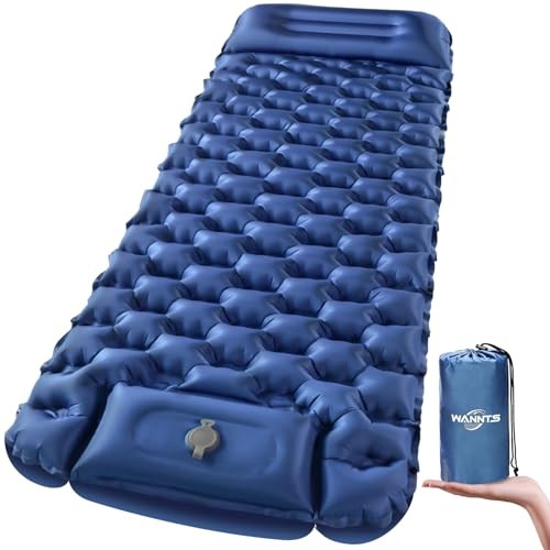 Blue Ultralight Inflatable Sleeping Pad—Bold-In Blue—Camping Sleeping Pad