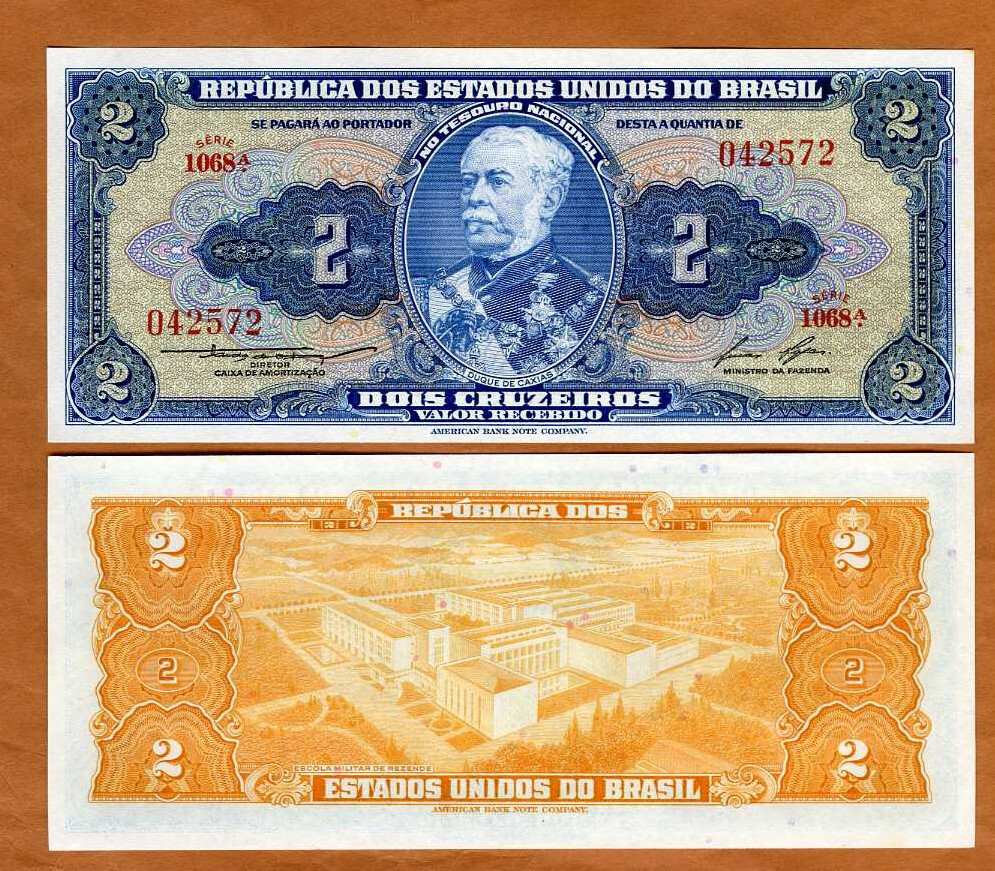 Brazil, 2 cruzeiros (1958), P-151b, UNC