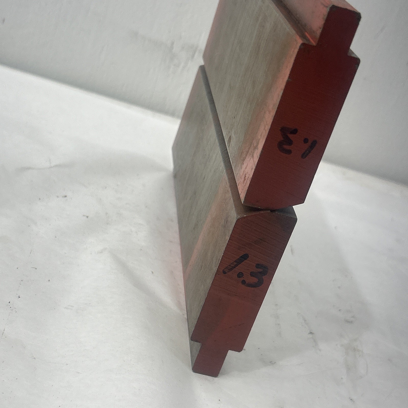 1.3 Mm Offset Brake Dies. Press Brake Tooling. 1/2” Tang Metric Offset 9” Long