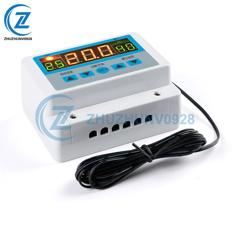 DC12/24/AC220V Digital Wall-Mount Temperature Controller 30A 300W Thermostat