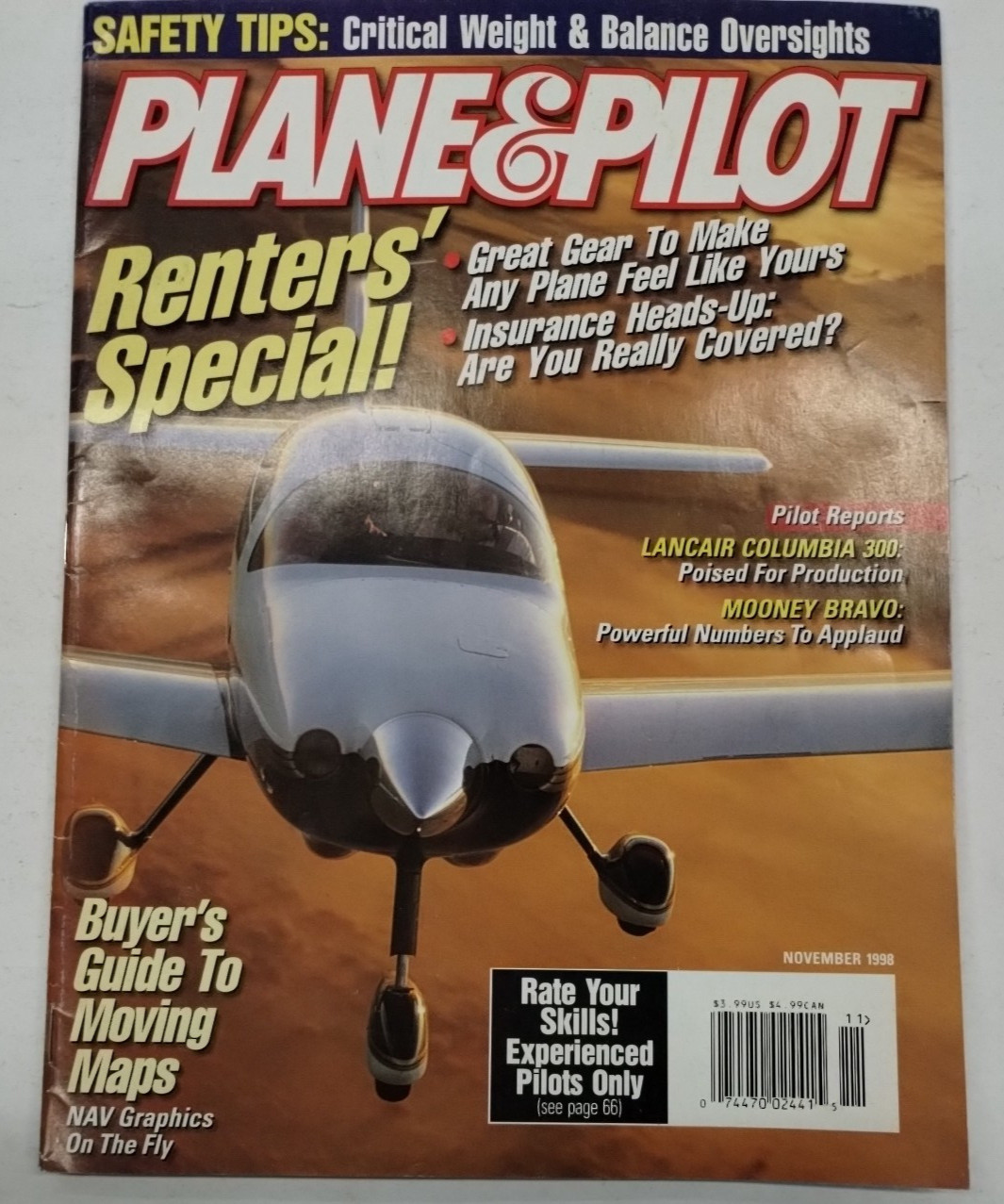 Plane & Pilot Magazine November 1998/Volume 34/Number 11-Original