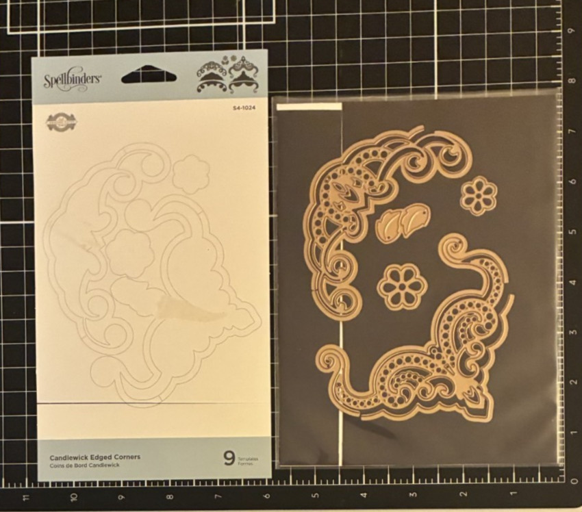 Spellbinders CANDLEWICK GRAND POCKET Cutting Dies w/Magnetic Backing