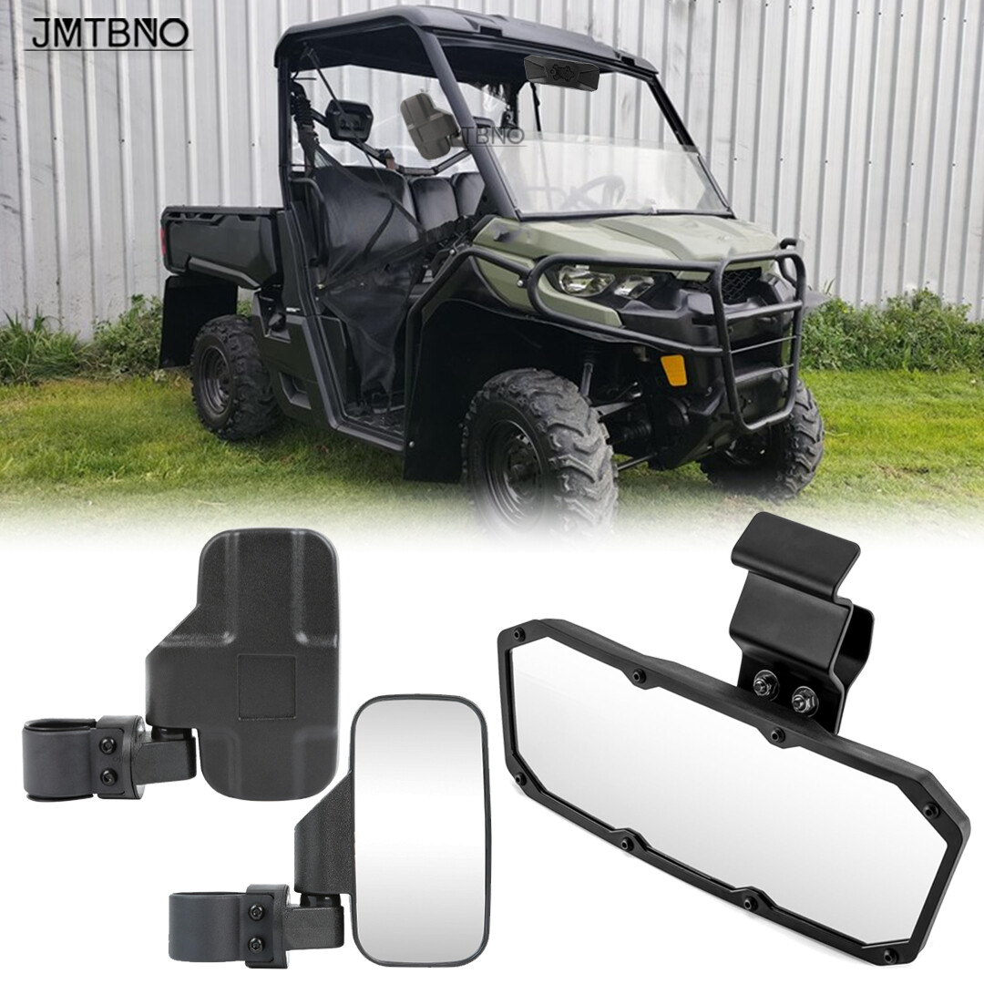 Adjustable Rear Side & Center Mirrors For Can-Am Defender HD5/HD7/HD8/HD9/HD10