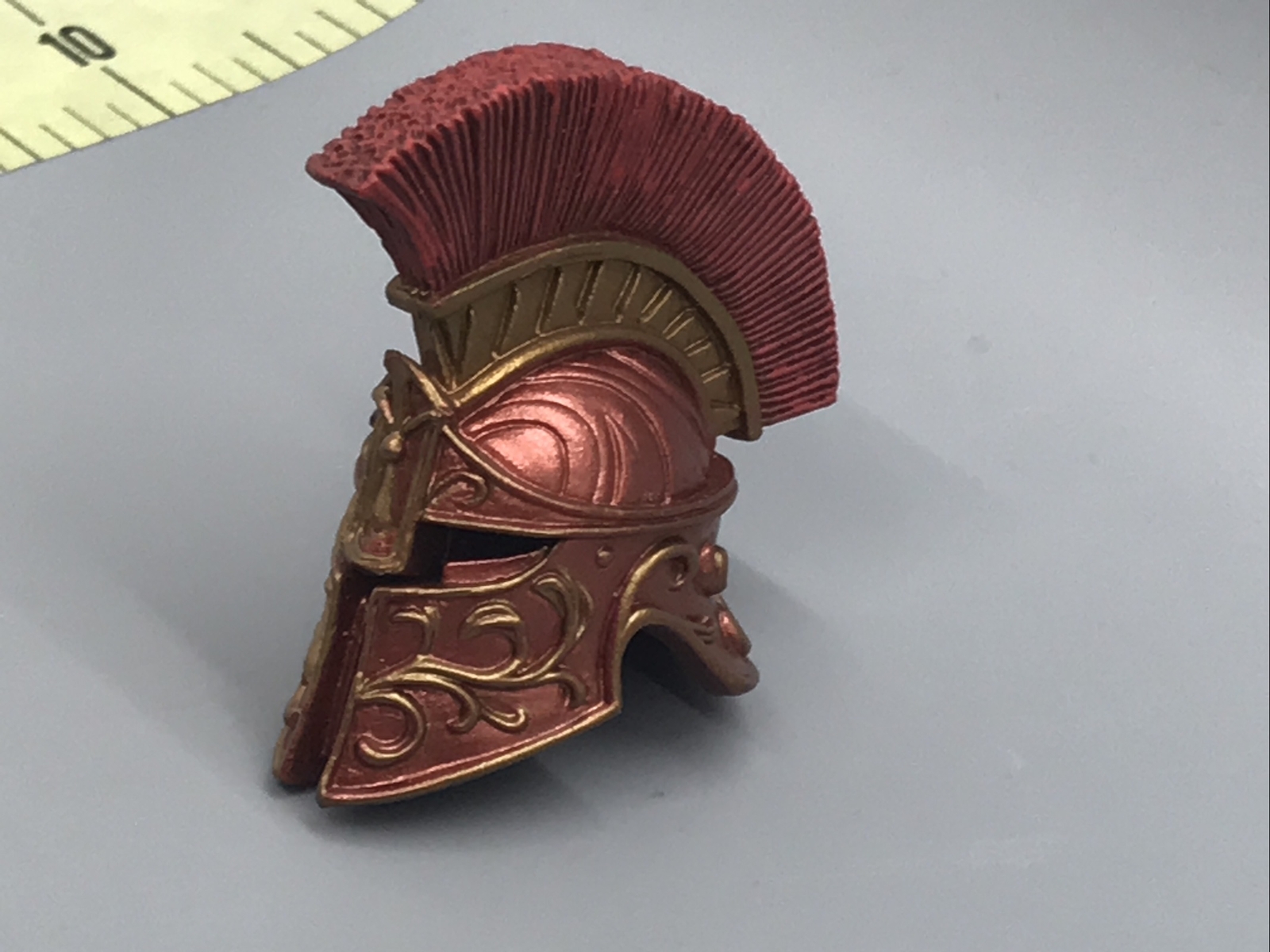 Vitus Head Red Gladiator Helmet Mythic Legions 1:12 Part Action Figure Fodder
