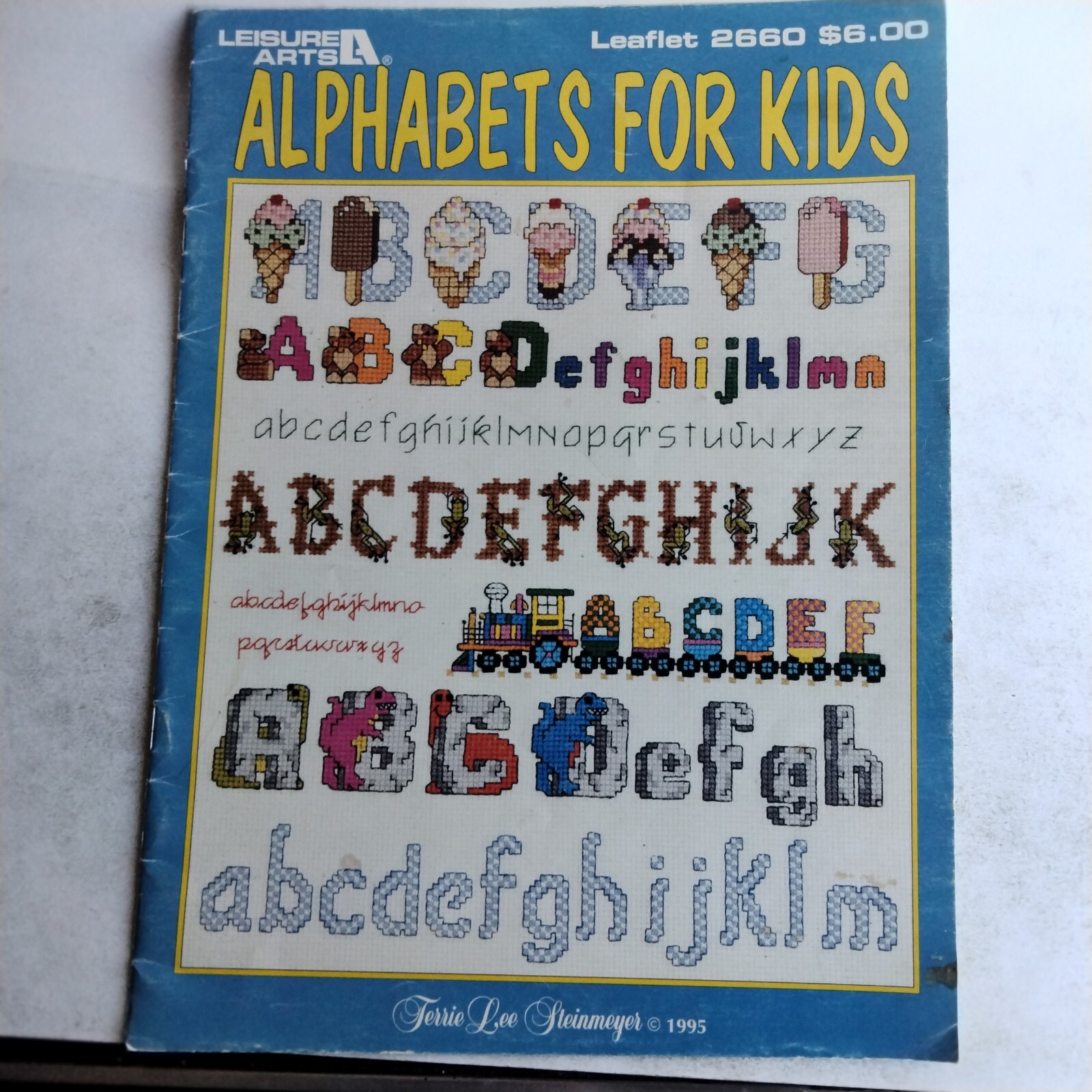 Alphabets For Kids Leaflet 2660 Leisure Arts Needlework Needlepoint By Terry Lee