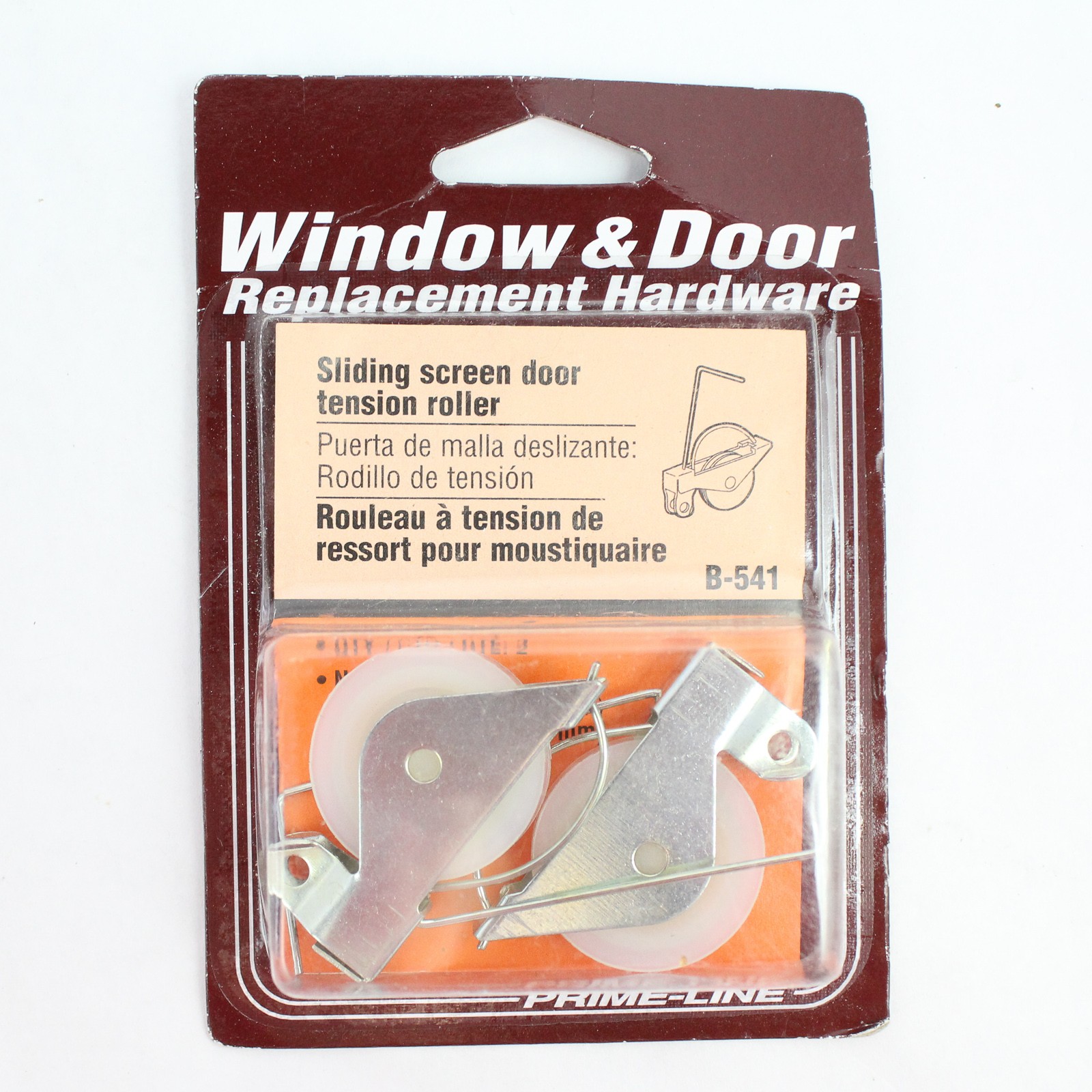 Prime-Line 1 In. x 1/4 In. Wire Screen Door Tension Spring with Roller (2-Pack)