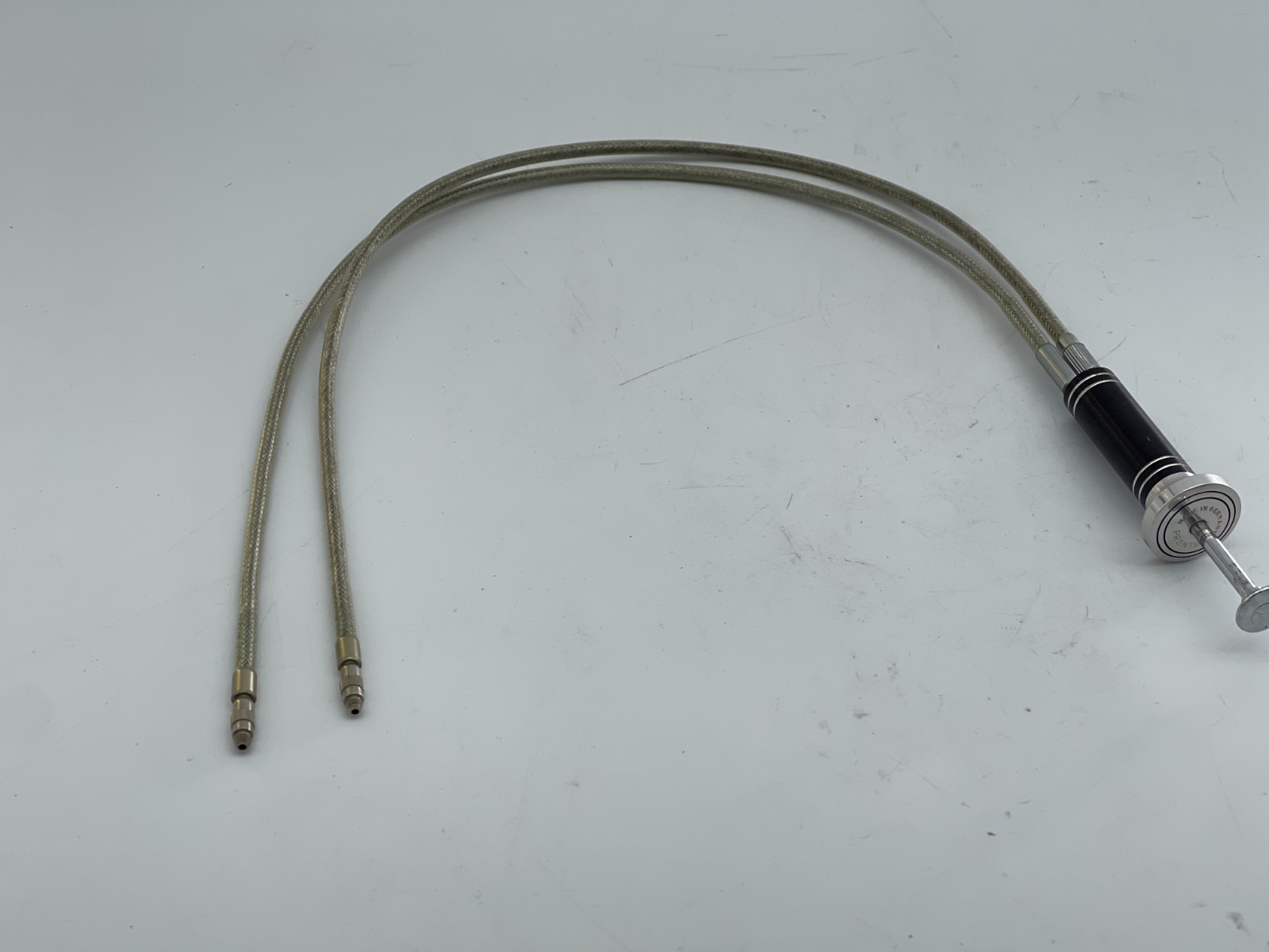 Vintage AGC Prontor Double Shutter Release Cable 20" For Macro Bellows Germany