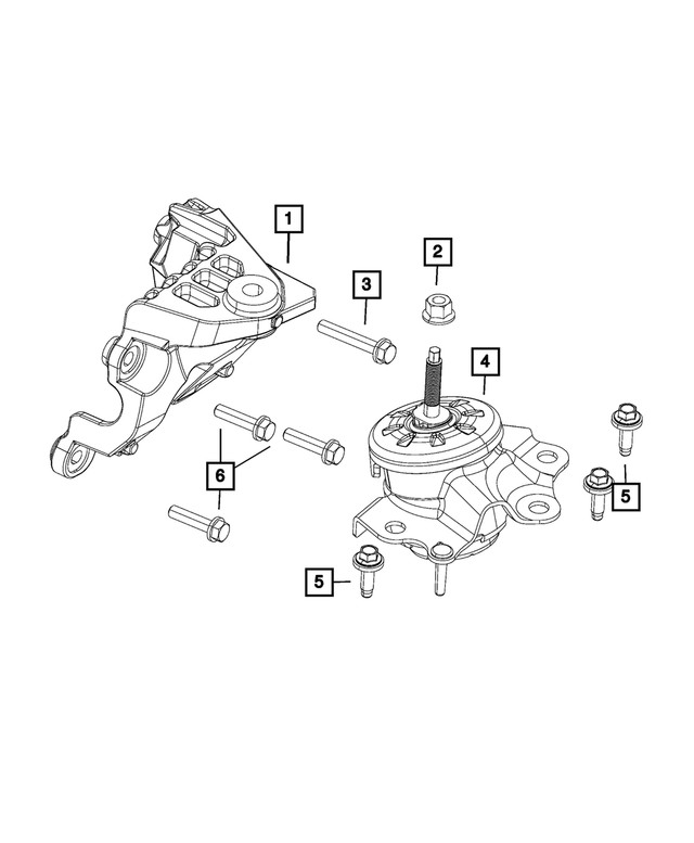 Genuine Mopar Engine Mount Bracket 68271533AC