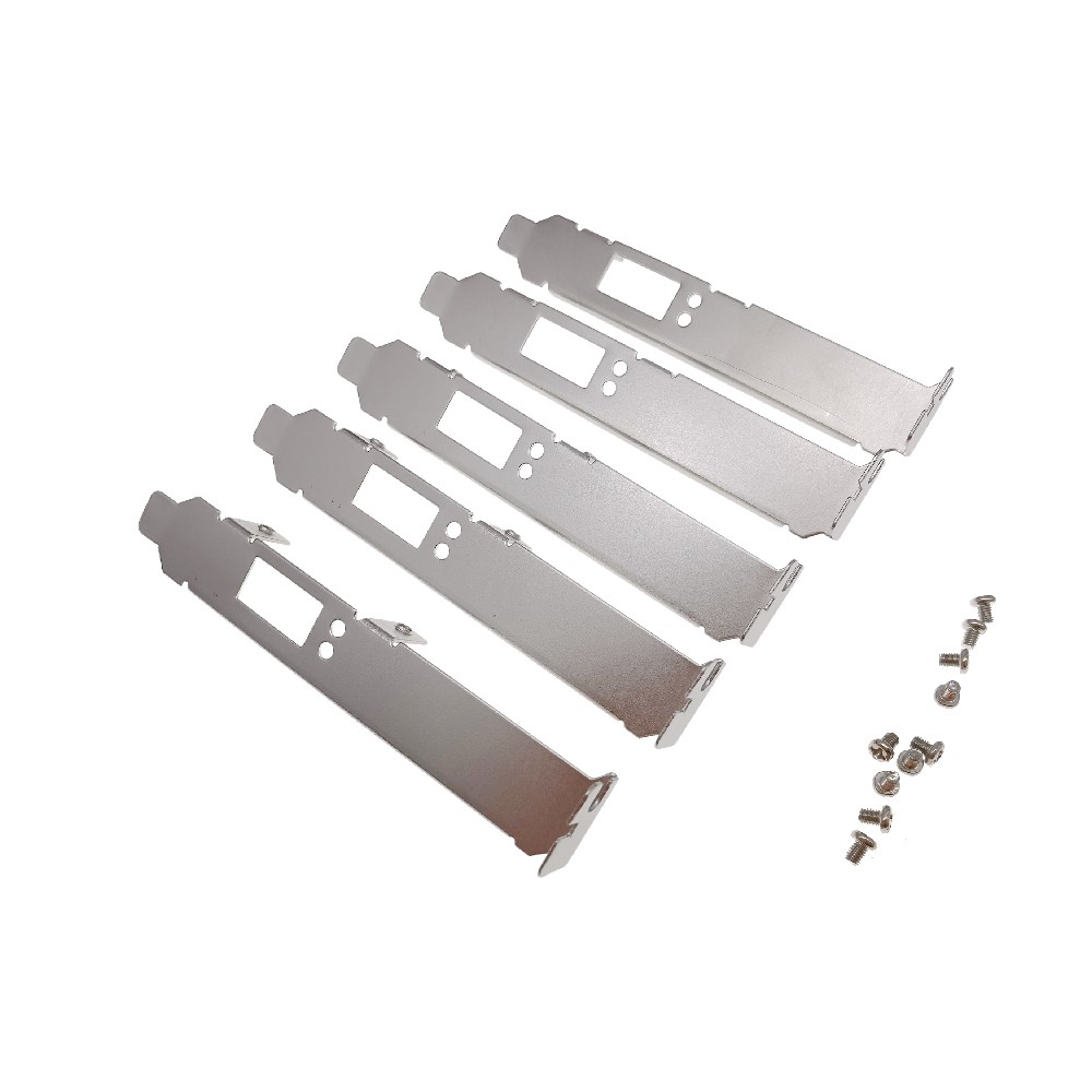 5pcs Full Height Long Bracket with Screws for Mellanox MCX313A MTM000572 MHQA19