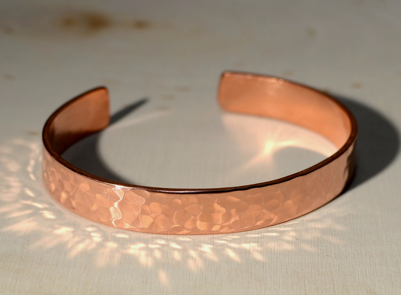 Hammered Copper Cuff Bracelet