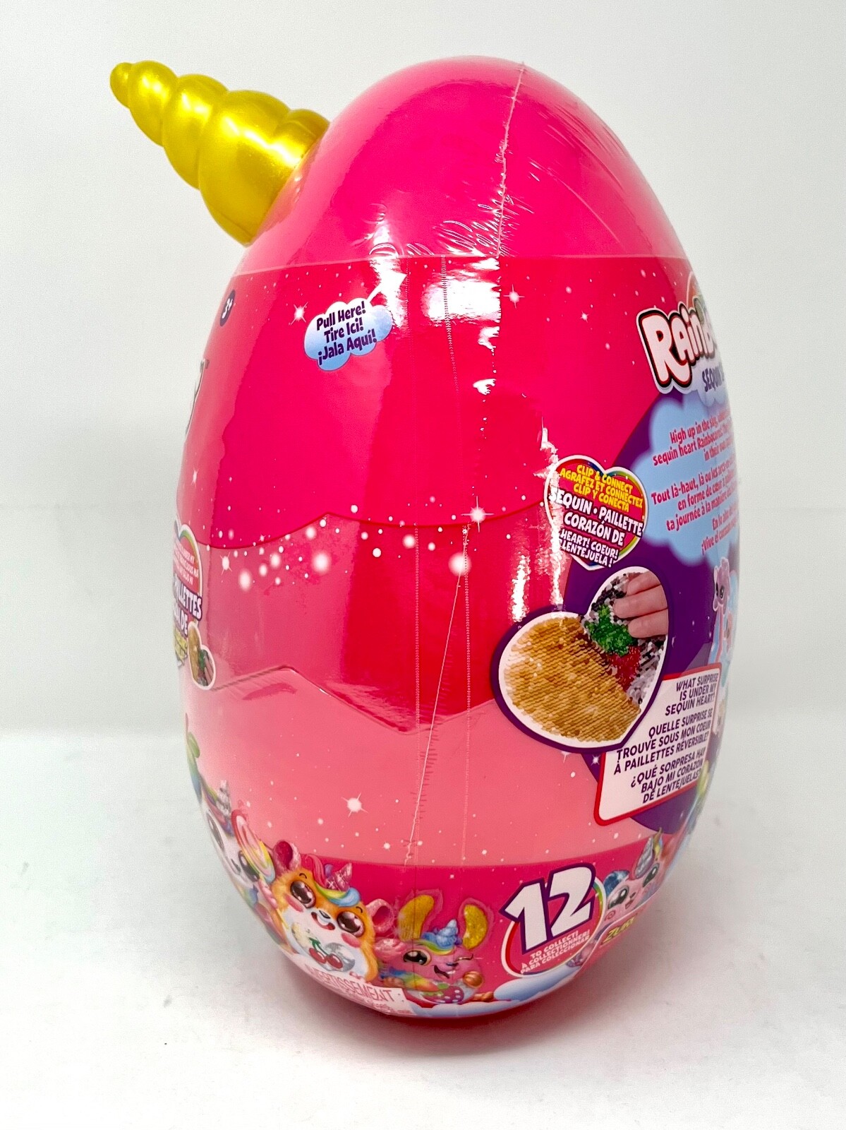 Rainbocorns 9201G2 Sequin Surprise Monkeycorn (Yellow) Plush in Mystery Egg